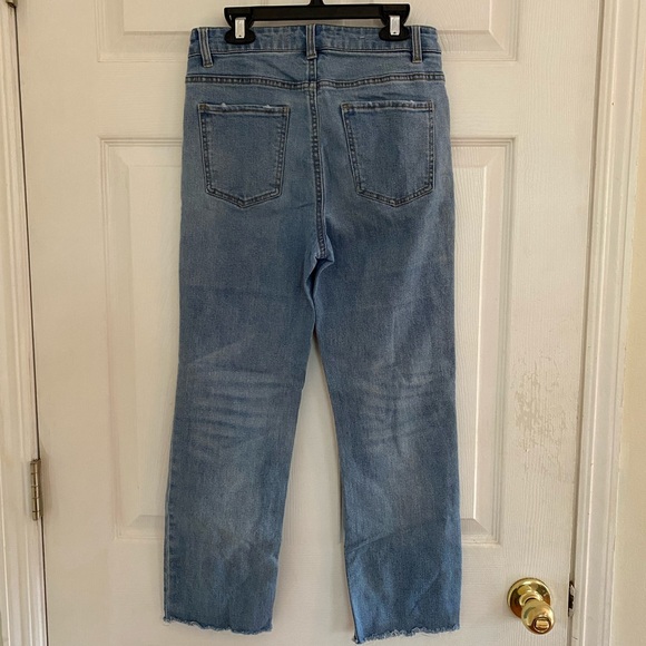 Francesca's High Waisted Cropped Jeans - Picture 4 of 9